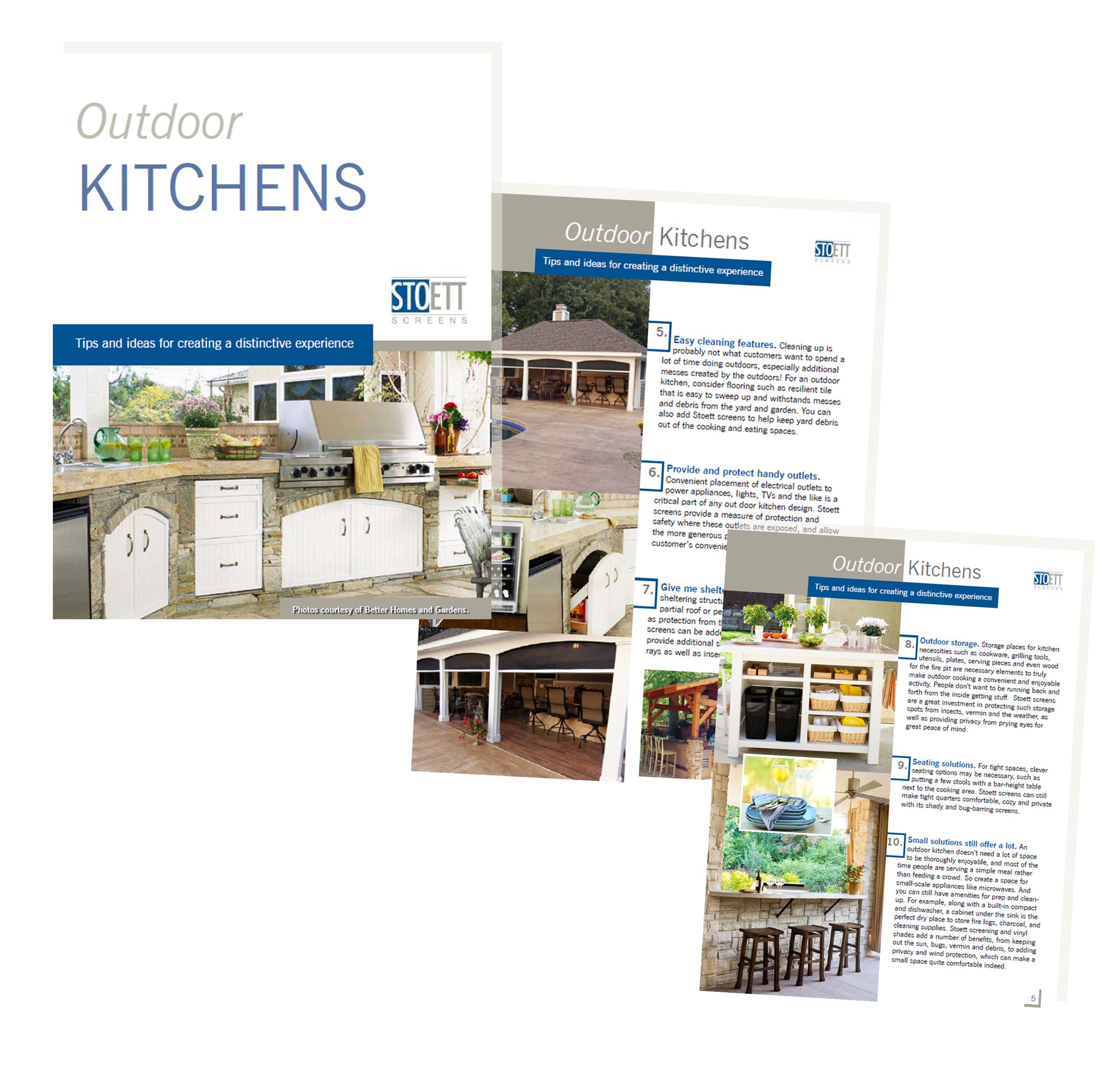 Stoett Screens Outdoor Kitchen Booklet